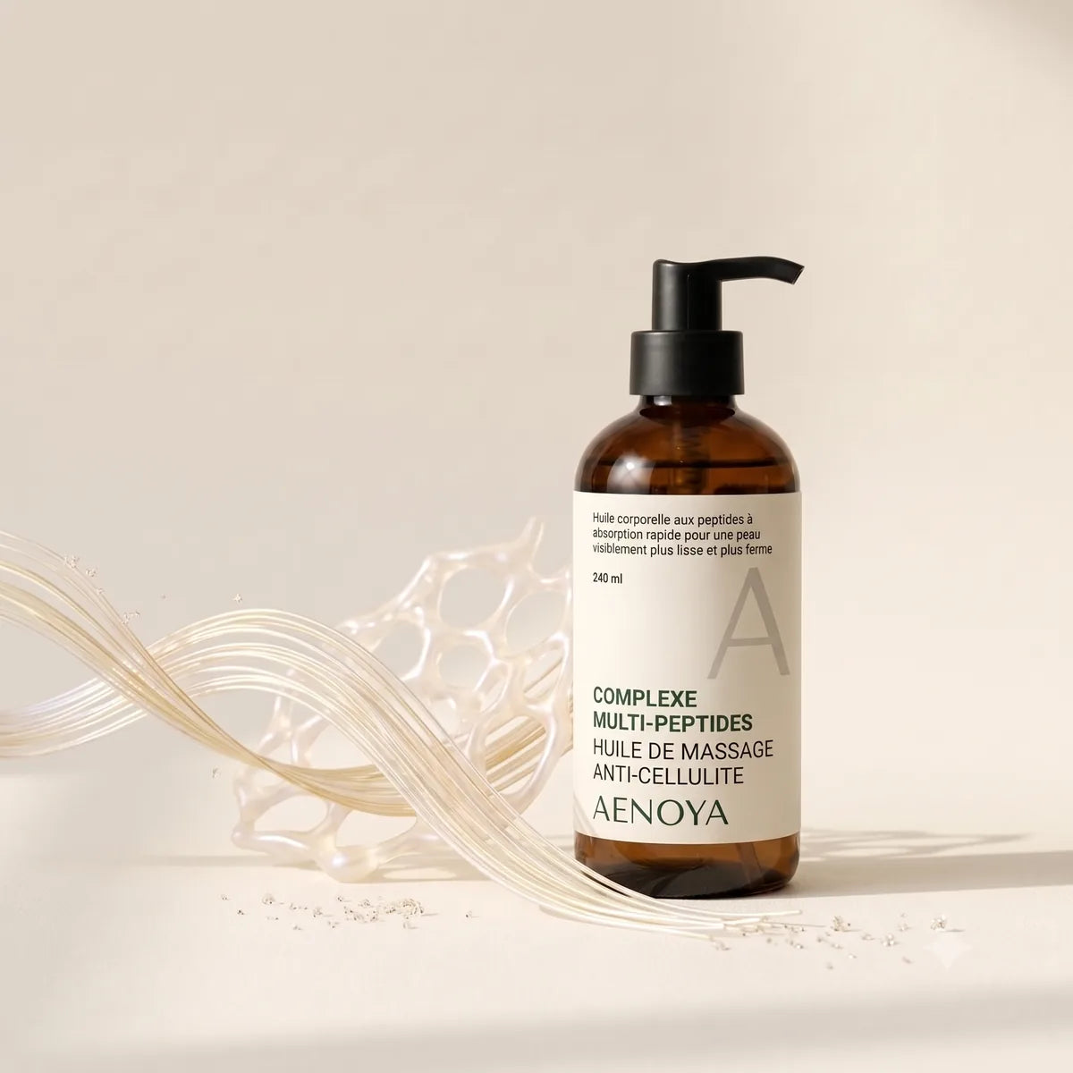L’huile aux peptides Aenoya et sa texture