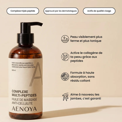 Complexe triple peptide : peau plus ferme, collagène, absorption sans résidu collant