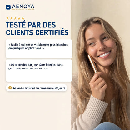 Stylo Blanchissant testé par des clients certifiés