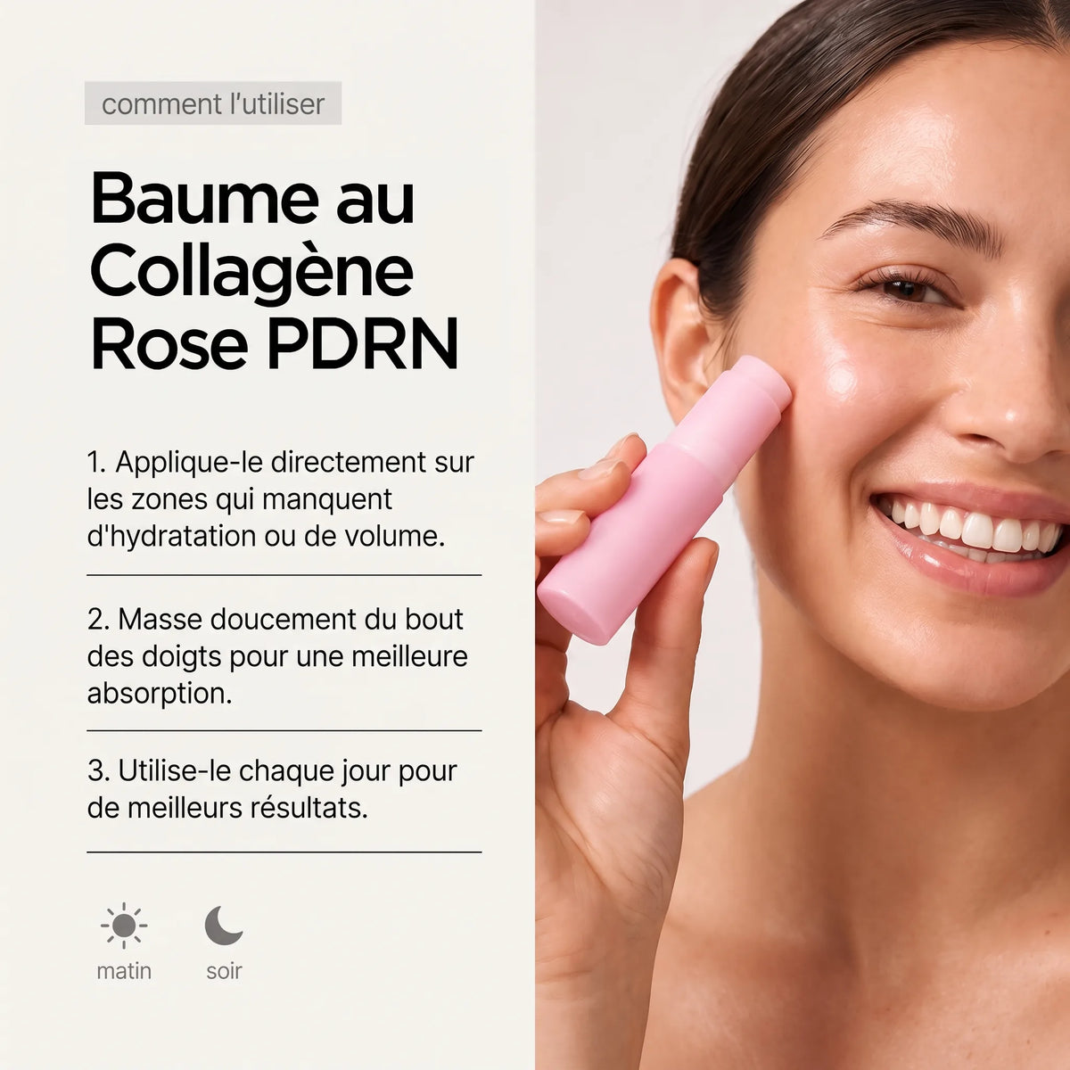 Comment utiliser le baume : appliquer, masser, répéter chaque jour