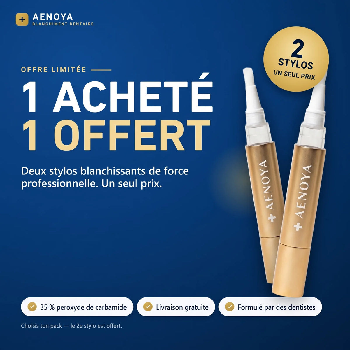 1 acheté = 1 offert