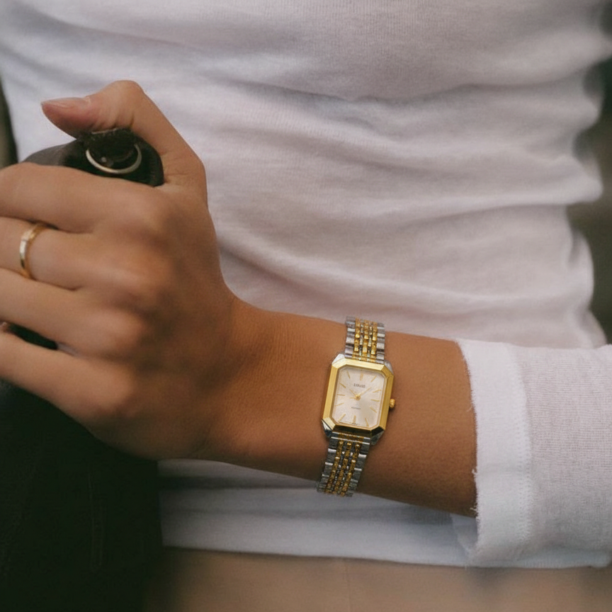 Acier inoxydable bicolore haut de gamme / Blanc