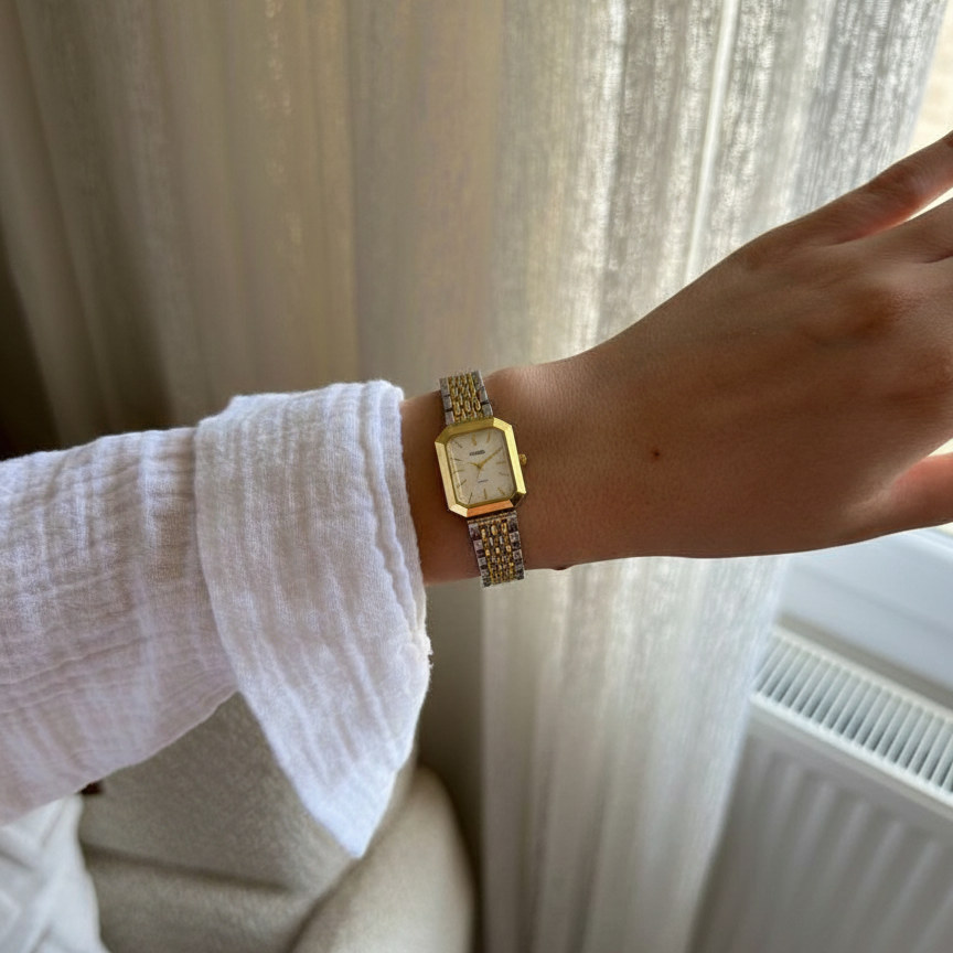 Acier inoxydable bicolore haut de gamme / Blanc