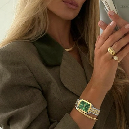 Acier inoxydable bicolore haut de gamme / Vert