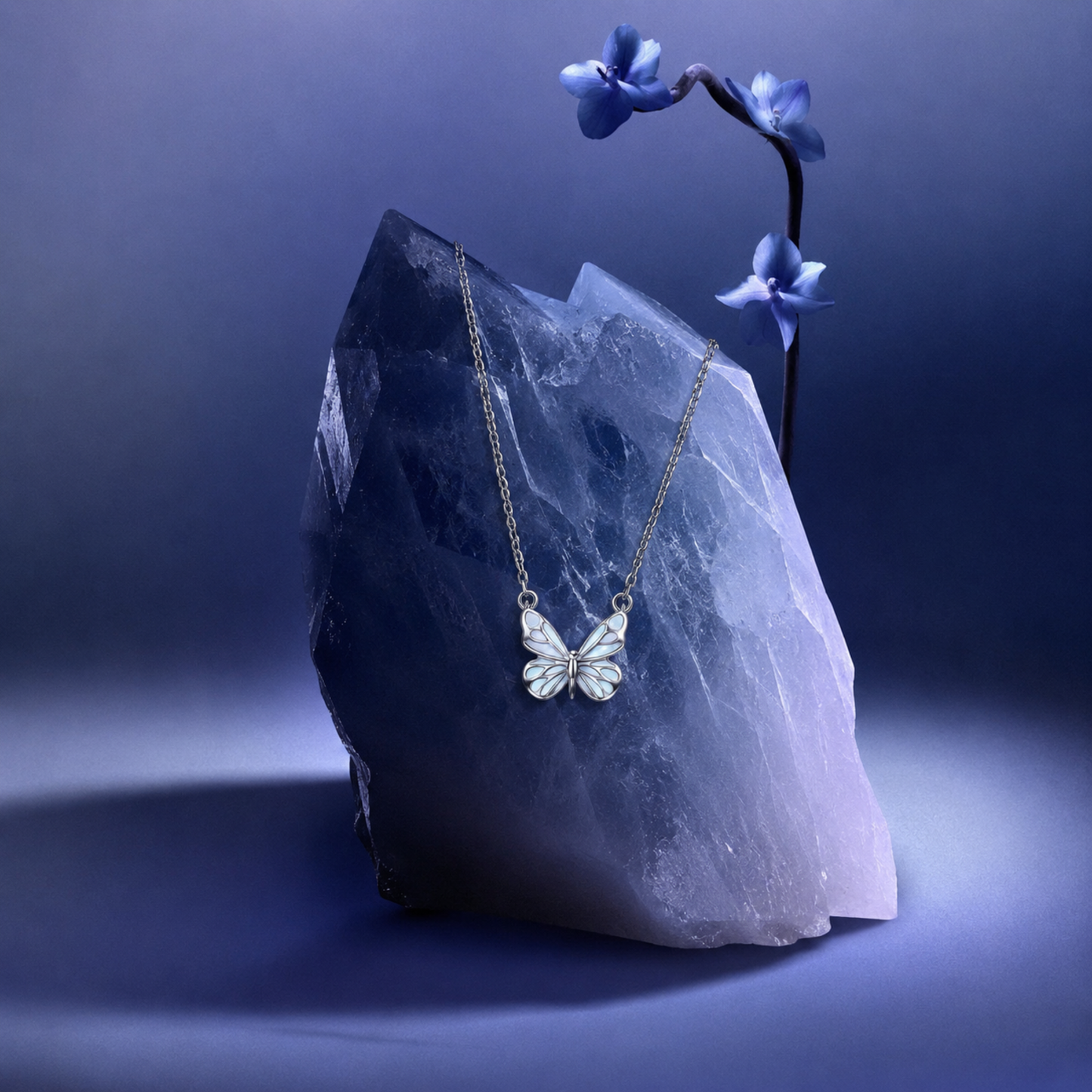 Collier Papillon lumineux