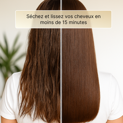 Lisseur et sèche-cheveux 2 en 1 PureAir