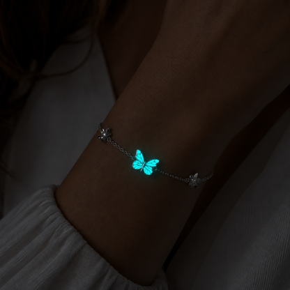 Bracelet papillon lumineux (ARGENT 925)