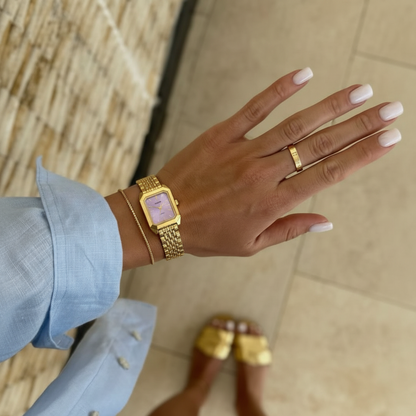 Acier inoxydable plaqué or 14 carats de qualité supérieure / Rose