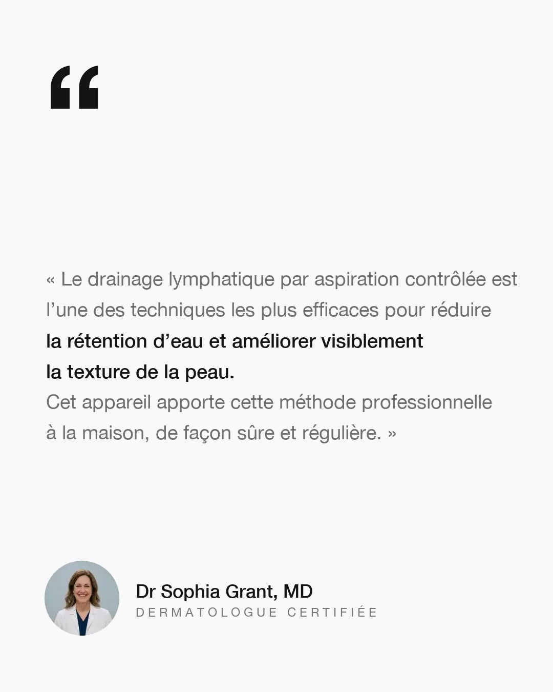 Dr Sophia Grant, dermatologue certifiée