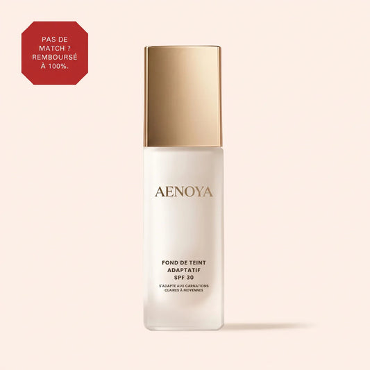 Fond de Teint Adaptatif 4 en 1 Aenoya, flacon 30 ml