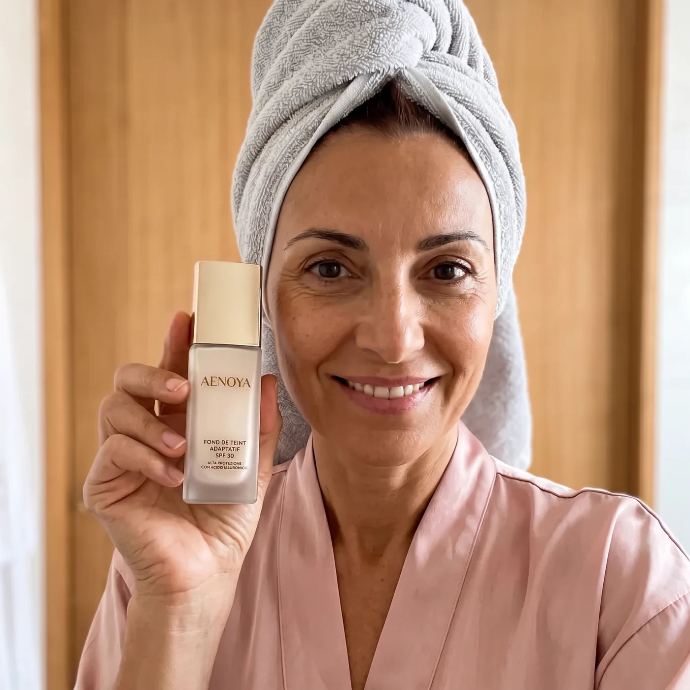 Après la douche, avant le maquillage