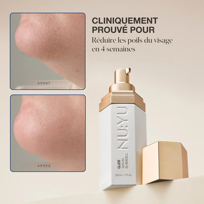 Cliniquement prouvé pour réduire les poils du visage en 4 semaines — avant / après
