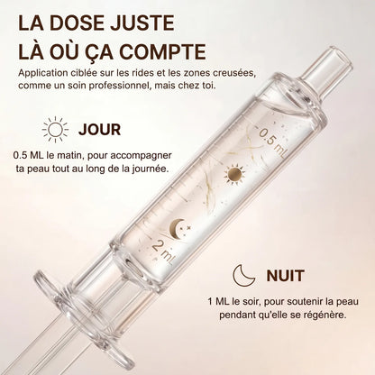 La dose juste : 0,5 ml le matin, 1 ml le soir