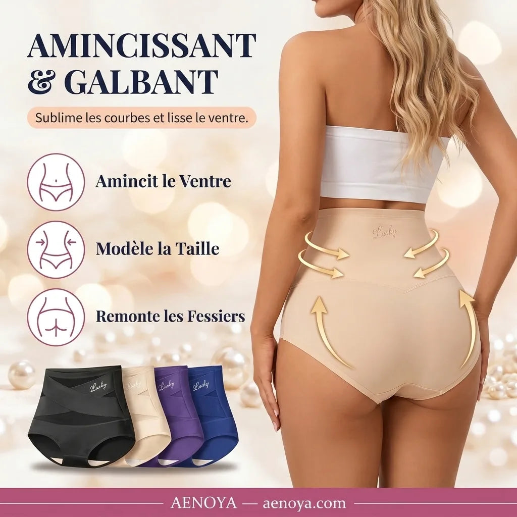 Culotte Gainante Taille Haute — Effet Ventre Plat Invisible