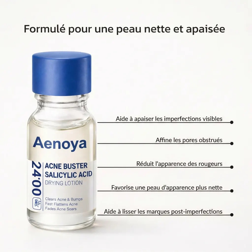 Lotion asséchante Aenoya à 1,8 % d'acide salicylique