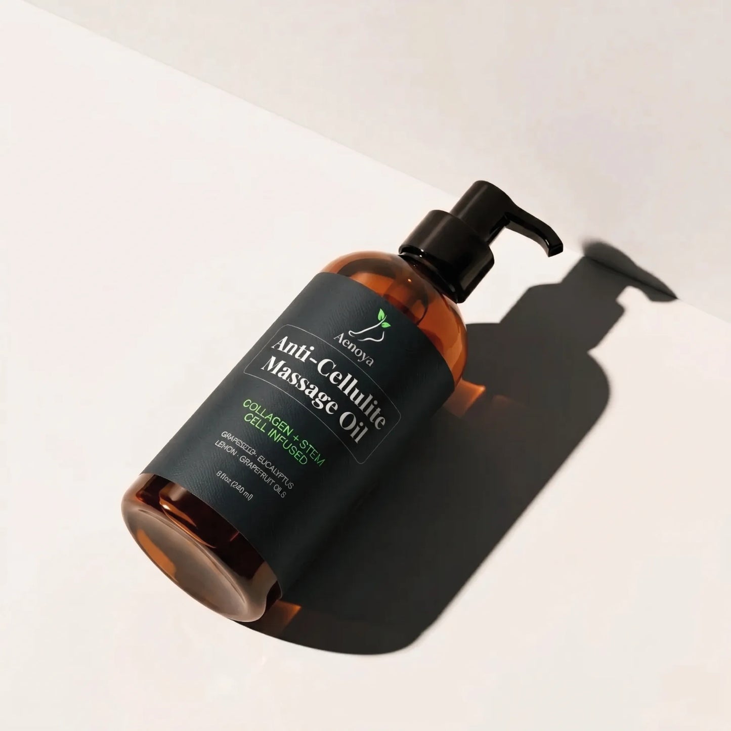 Huile de massage anti-cellulite (enrichie en collagène et en cellules souches)