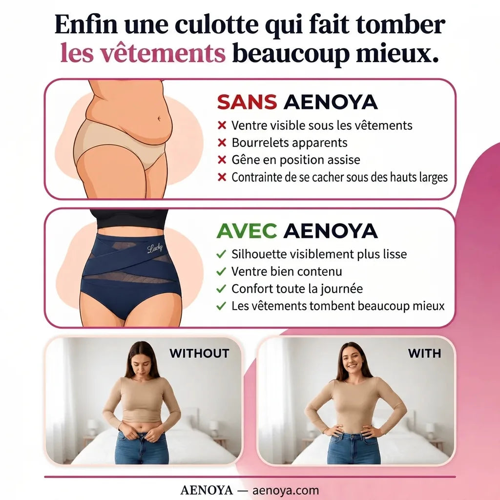 Culotte Gainante Taille Haute — Effet Ventre Plat Invisible