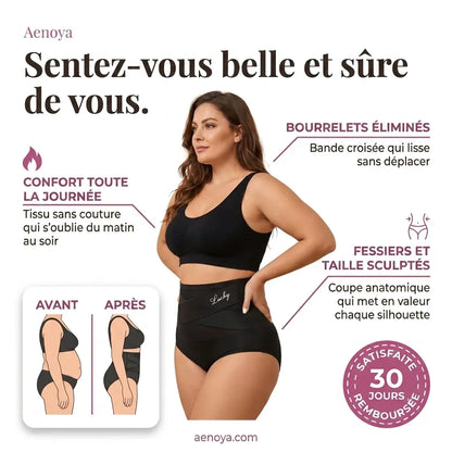 Culotte Gainante Taille Haute — Effet Ventre Plat Invisible
