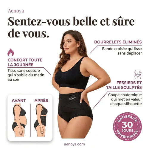 Culotte Gainante Taille Haute — Effet Ventre Plat Invisible