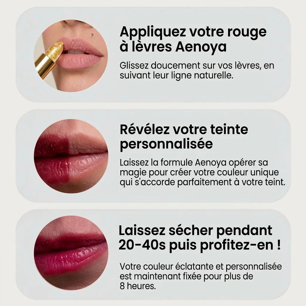 Rouge à lèvres correcteur de pH Aenoya TrueTone