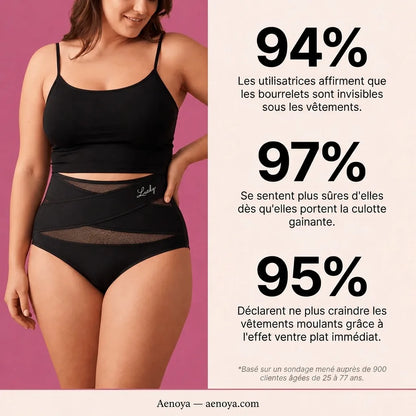 Culotte Gainante Taille Haute — Effet Ventre Plat Invisible