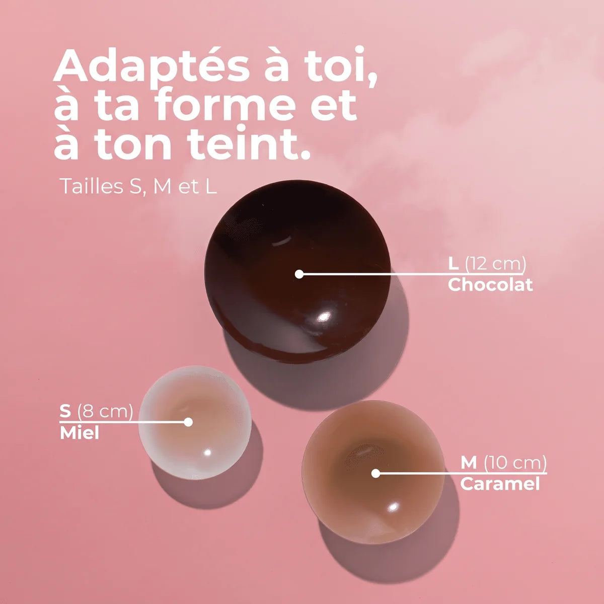 Les trois tons : miel, caramel et chocolat