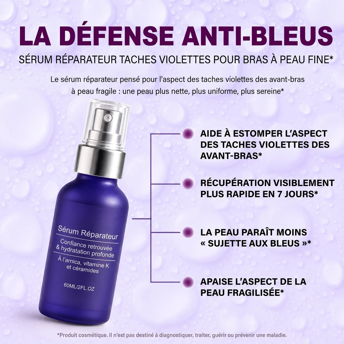 Infographie du s&eacute;rum&nbsp;: quatre bienfaits pour les avant-bras &agrave; peau fine