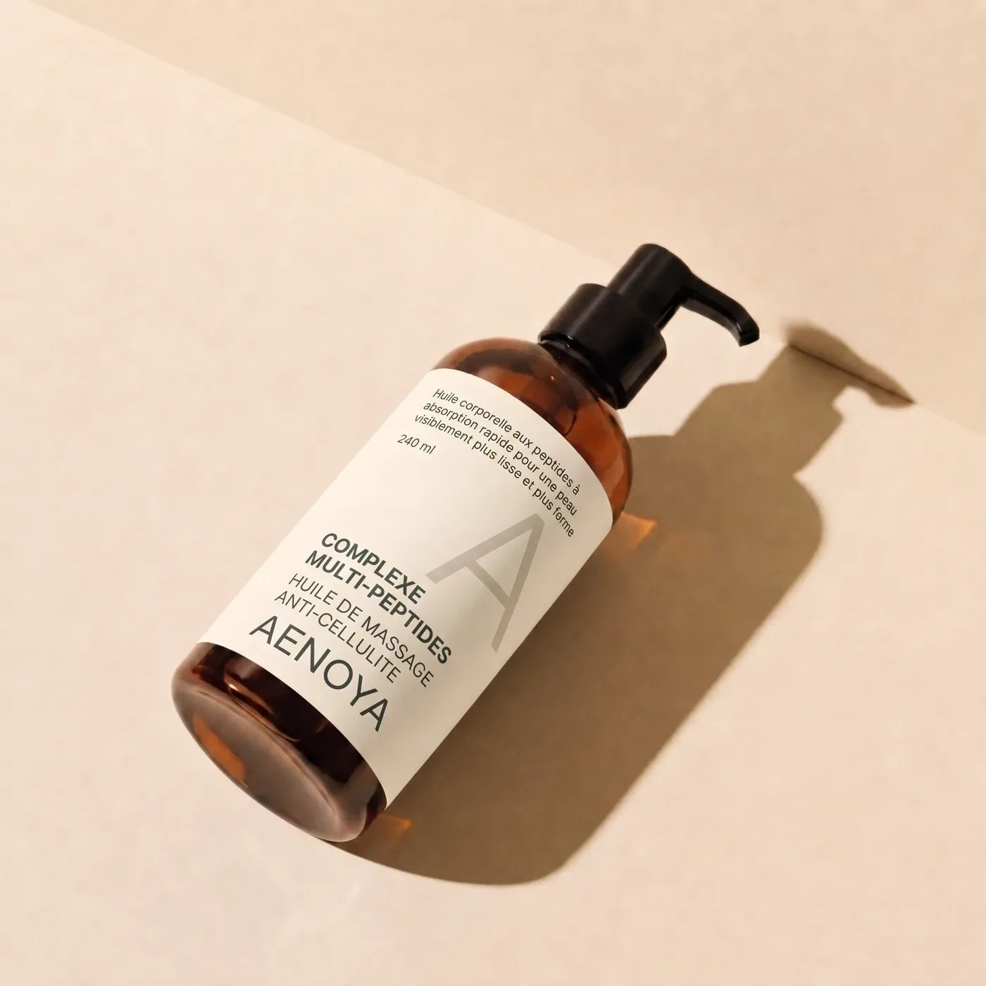 Le flacon d&rsquo;Huile Anti-Cellulite aux Peptides Aenoya