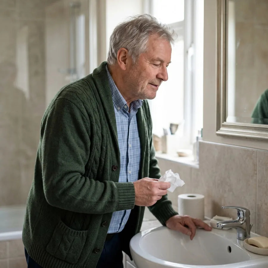Le mucus fonc&eacute; remonte